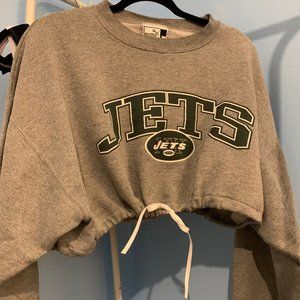 VINTAGE NEW YORK JETS CROPPED SWEATSHIRT